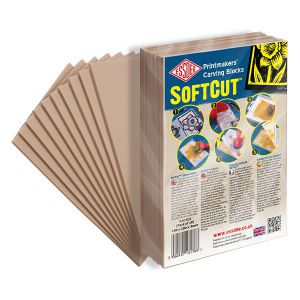 Płyta do linorytu Essdee SoftCut Beżowa 15x10x0.3cm